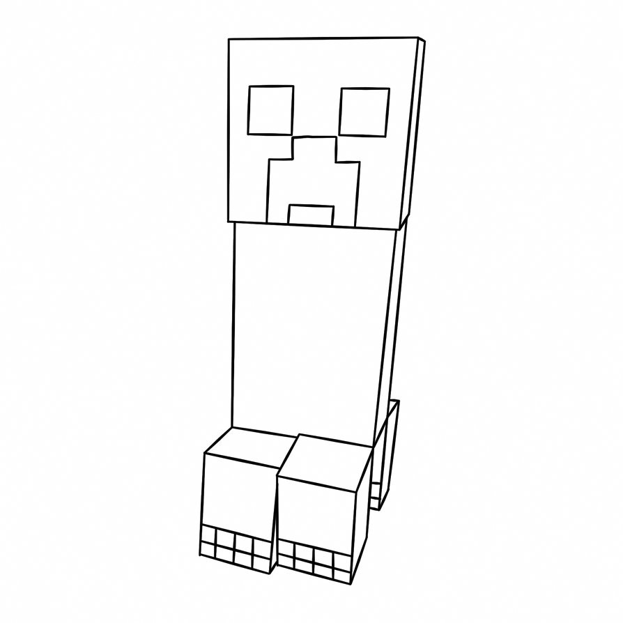 Printable Minecraft Coloring Page