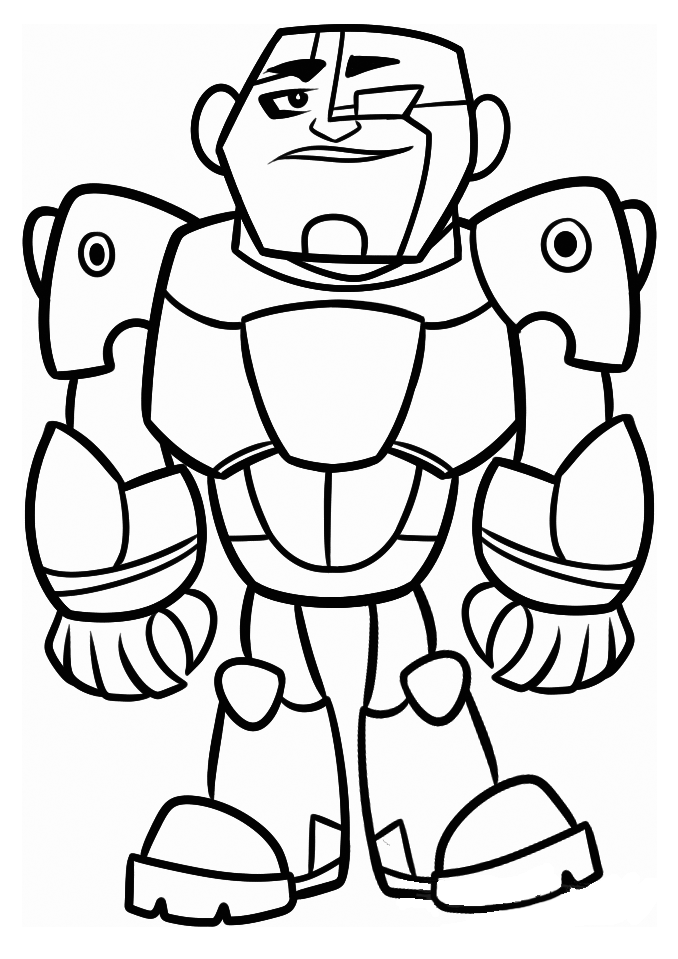 Teen Titans Coloring Pages For Boys