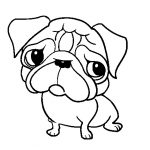 Cute Pug Coloring Pages