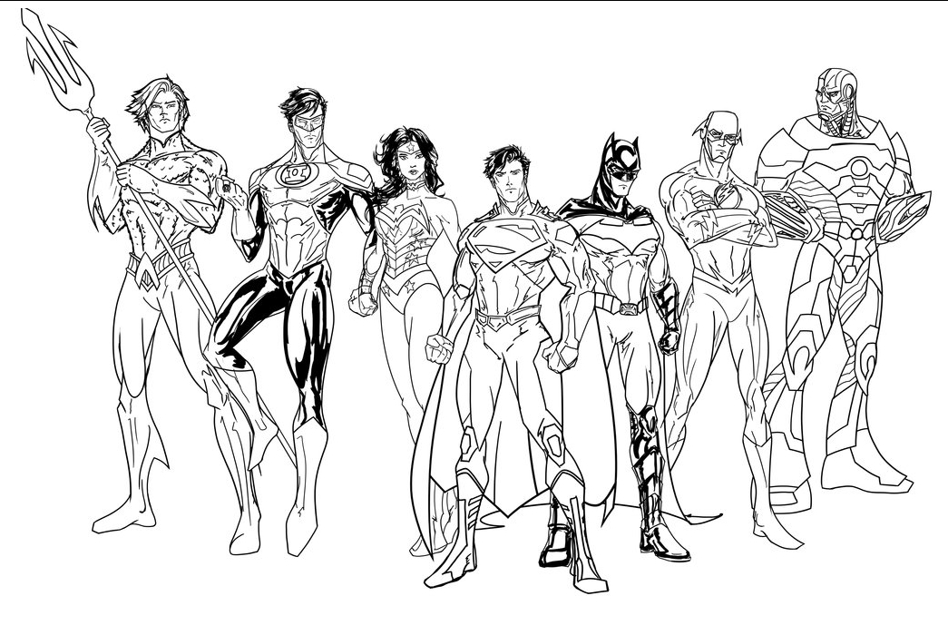 JUSTICE LEAGUE: AN ADULT COLORING BOOK