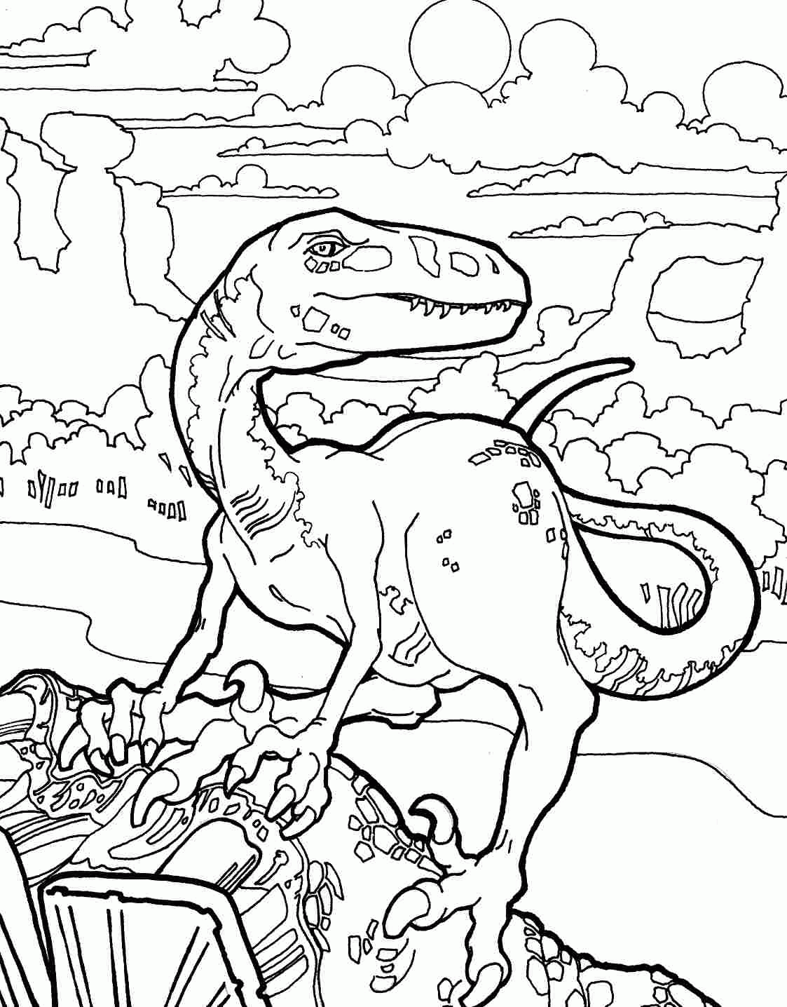 Download Velociraptor Coloring Pages - Best Coloring Pages For Kids