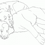 Sweet Husky Coloring Pages