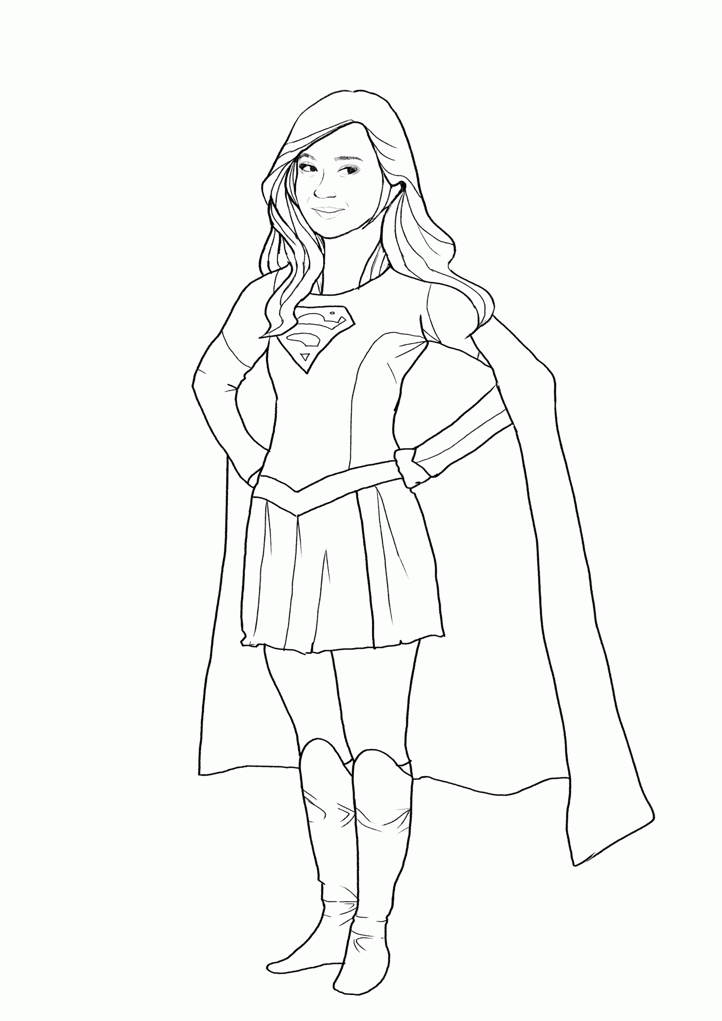 Download Supergirl Coloring Pages - Best Coloring Pages For Kids