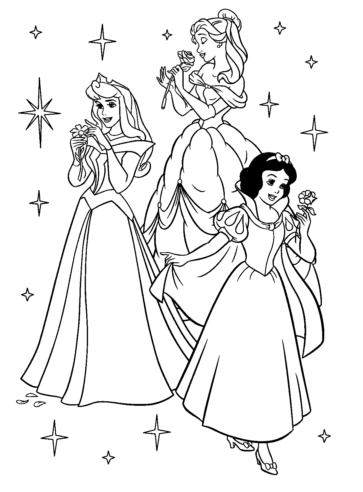 Disney Princess Coloring Pages Free 3