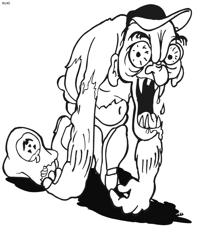 Scary Coloring Pages For Kids 3