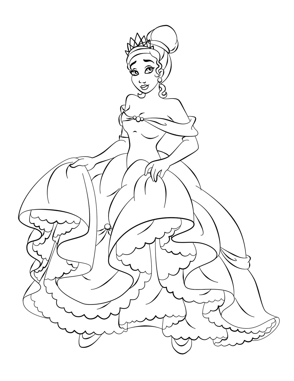 princess coloring pages free