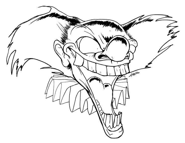 Scary Coloring Pages For Kids 9