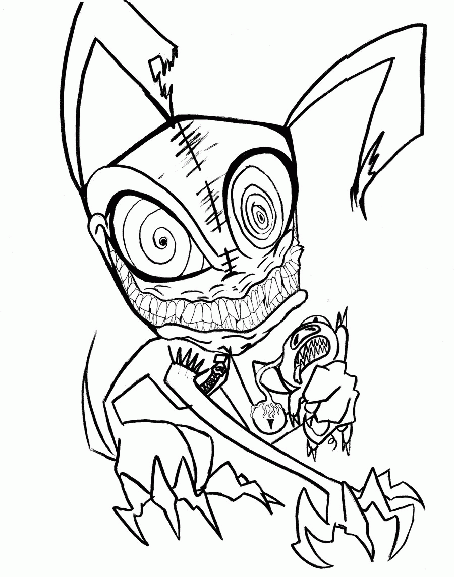 scary coloring pages