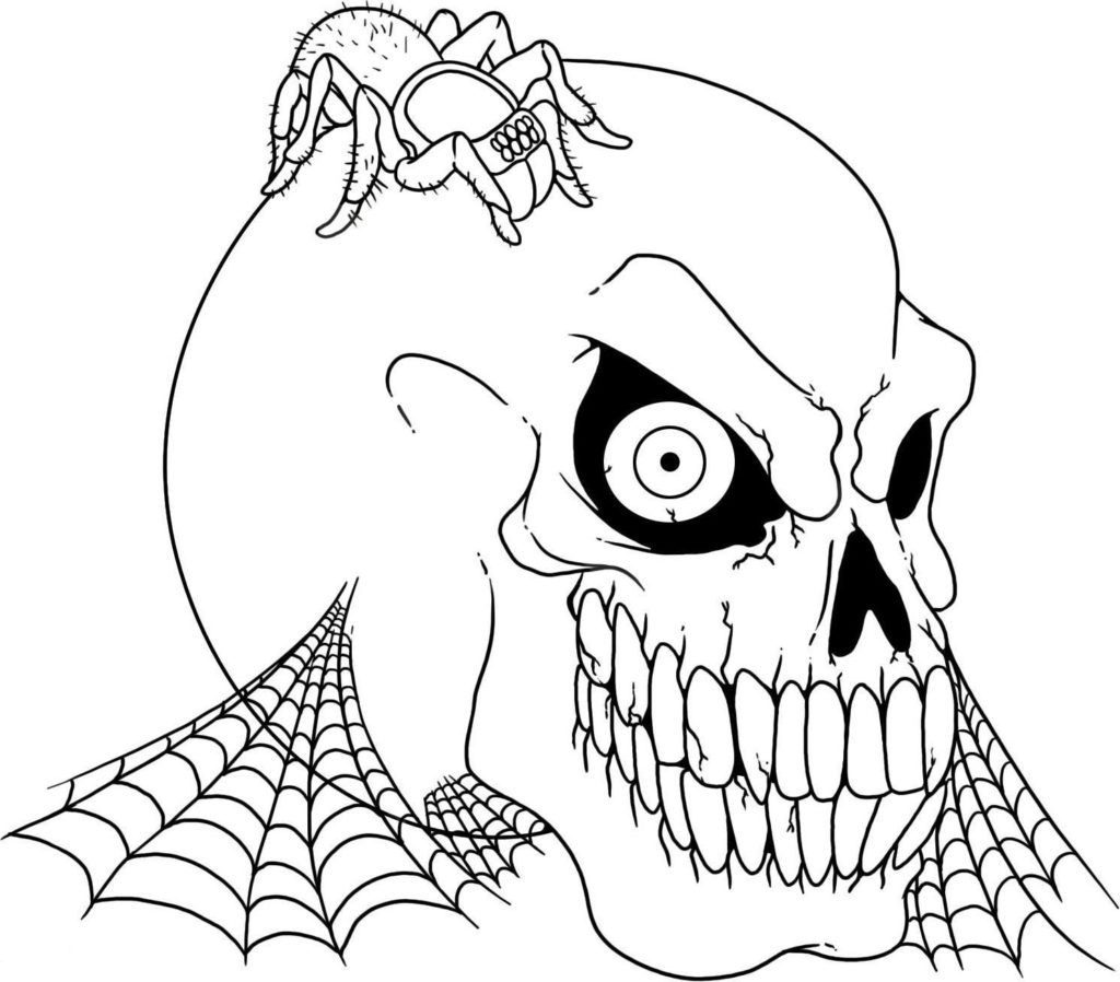Free Printable Coloring Pages Scary Halloween
