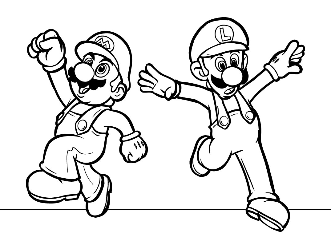 bee mario coloring pages