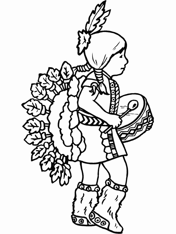 Native American Coloring Pages For Kids 4