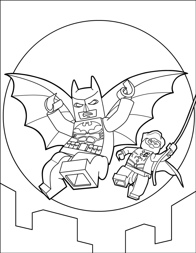 lego city coloring pages batman