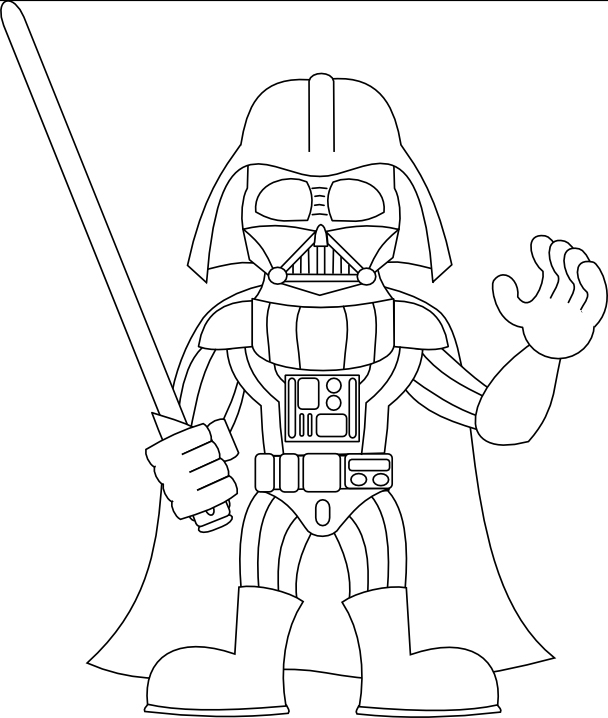 44+ Darth Vader Coloring Page harrumg