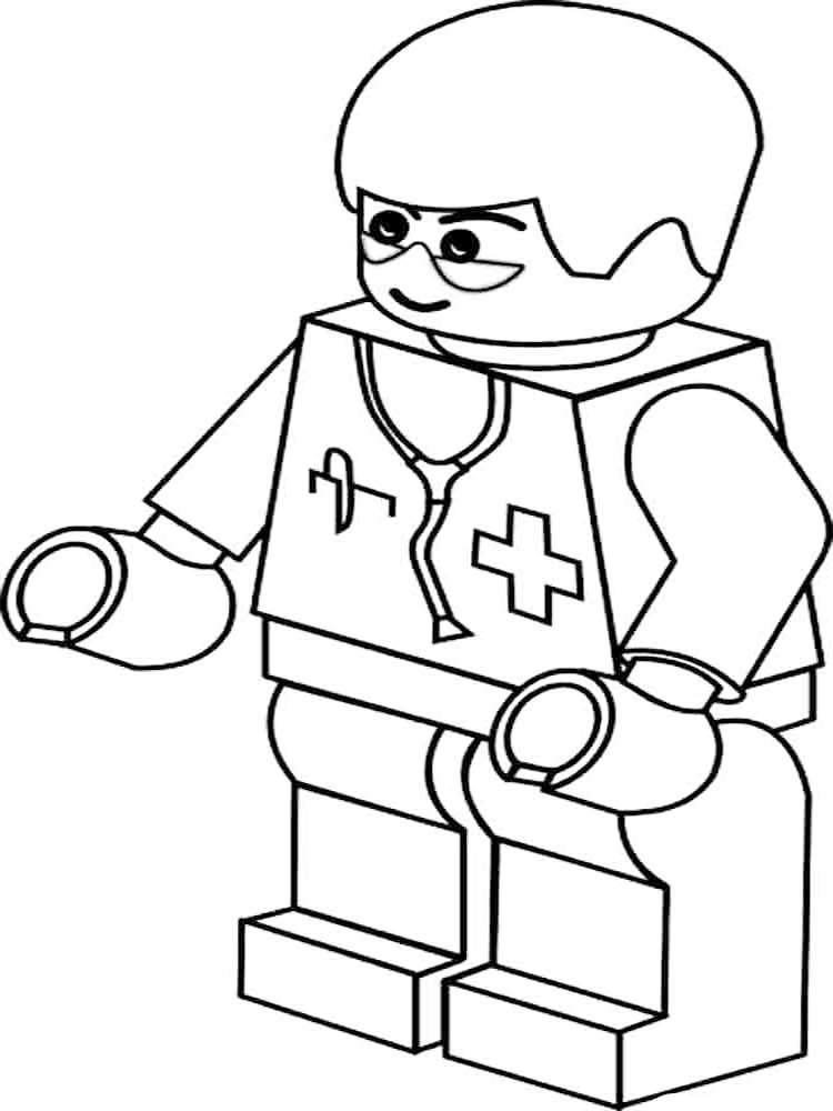 Lego Doctor Colroing Page