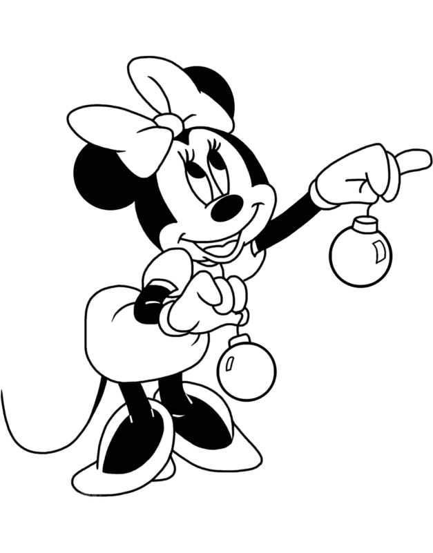 disney christmas characters coloring pages