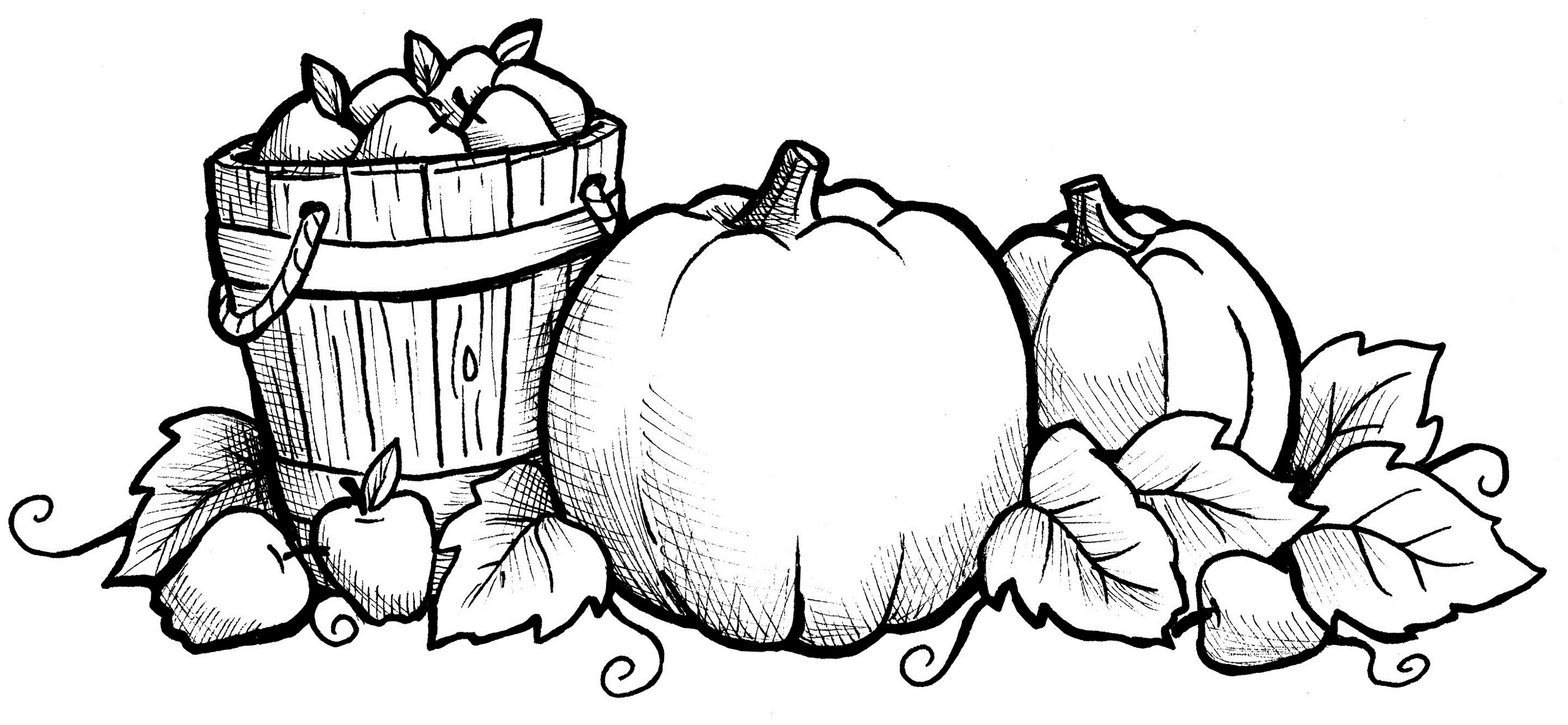 fall pumpkins coloring pages