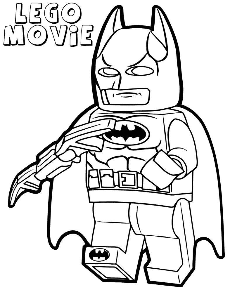 lego movie batman coloring pages