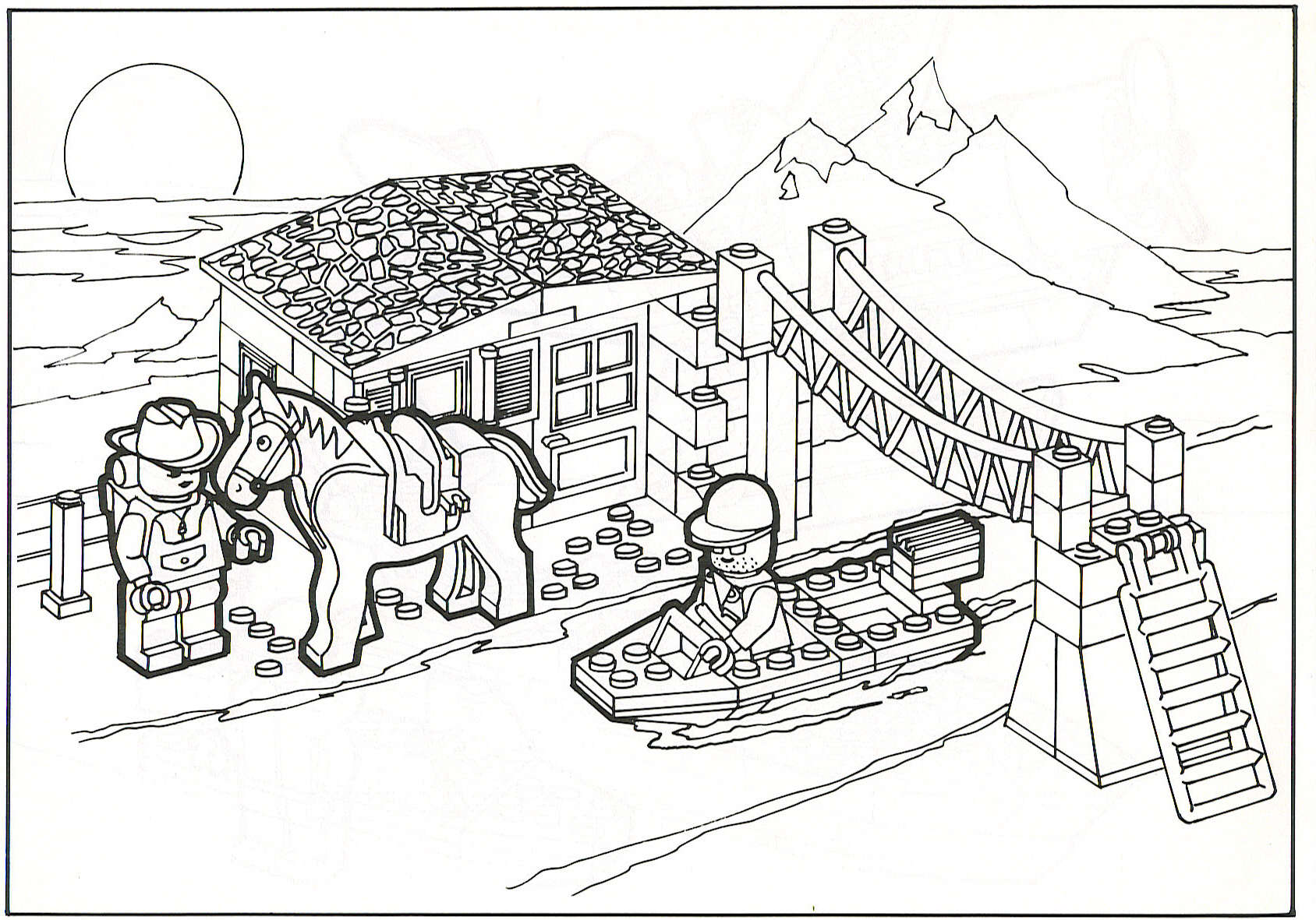 lego ninjago house coloring pages