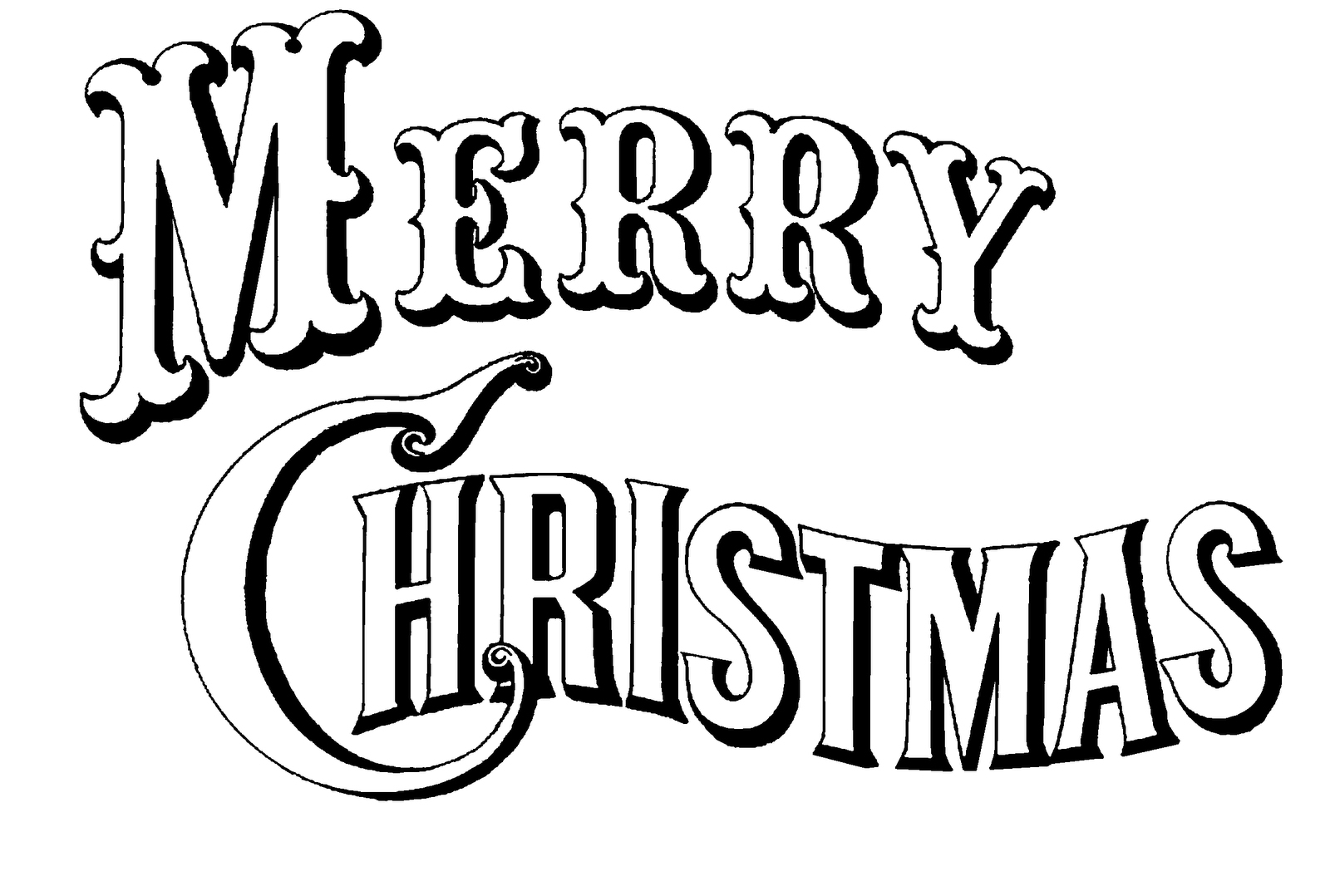 Download Free Printable Merry Christmas Coloring Pages