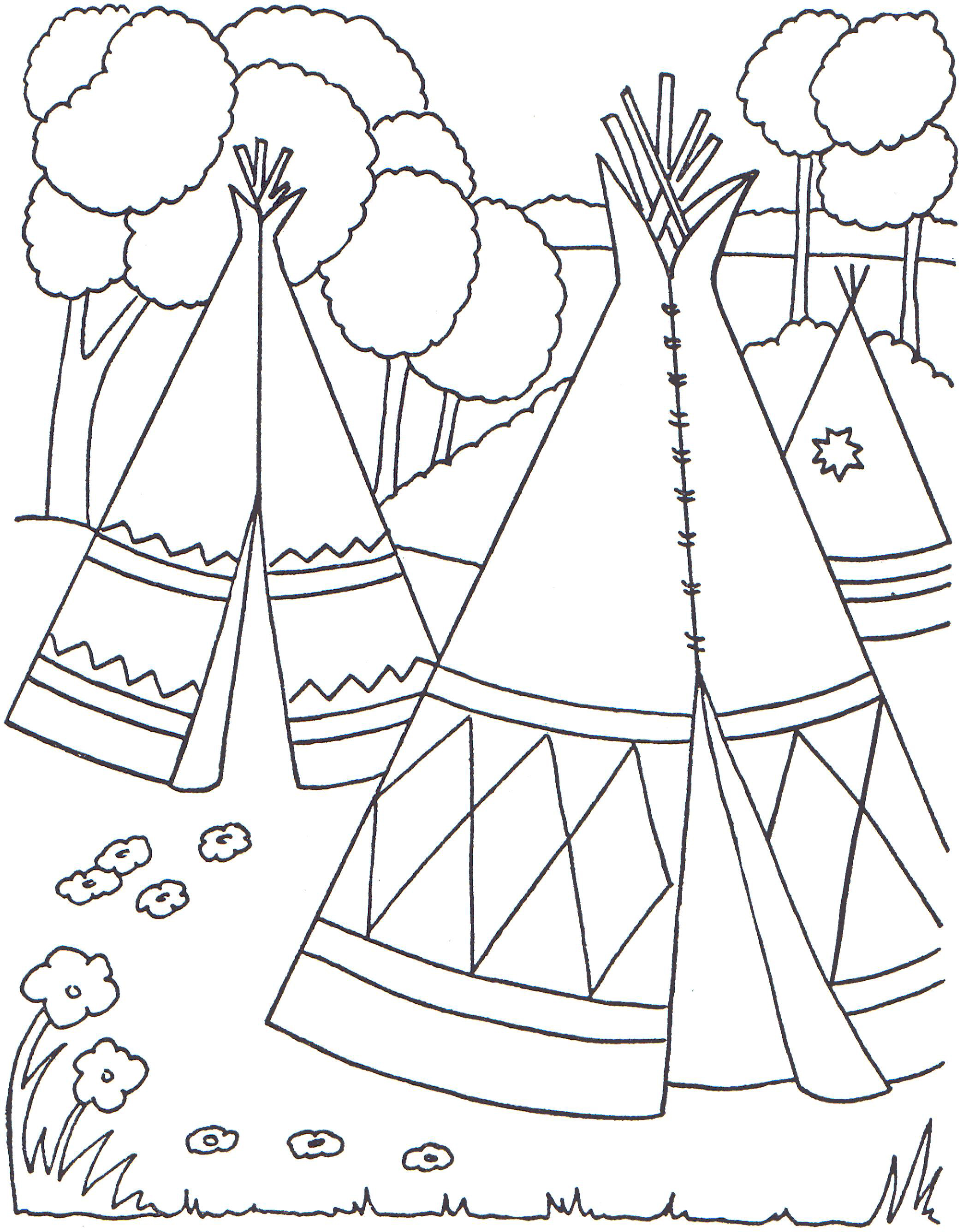 Native American Culture Coloring Pages