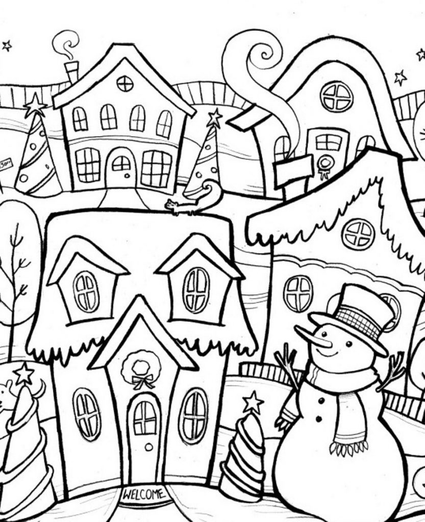 Christmas Coloring Pages For Adults Best Coloring Pages For Kids