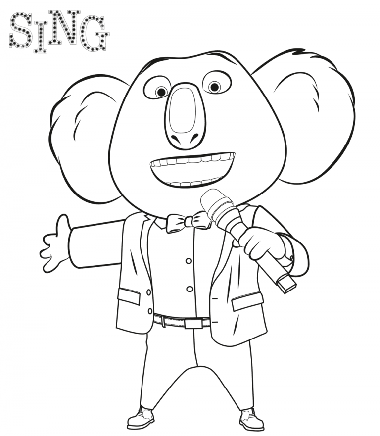 Sing Coloring Pages - Best Coloring Pages For Kids