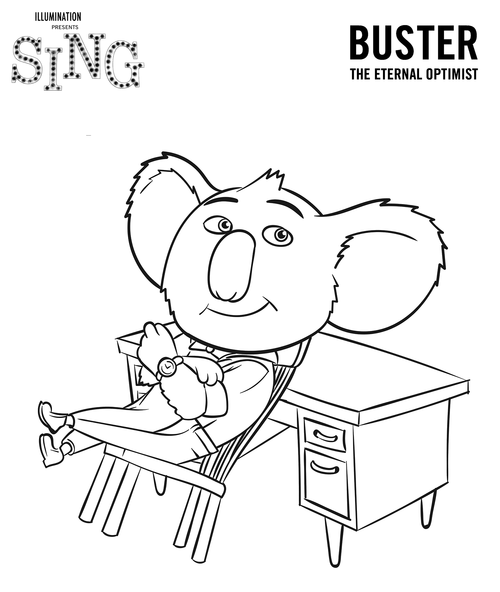 Download Sing Coloring Pages - Best Coloring Pages For Kids