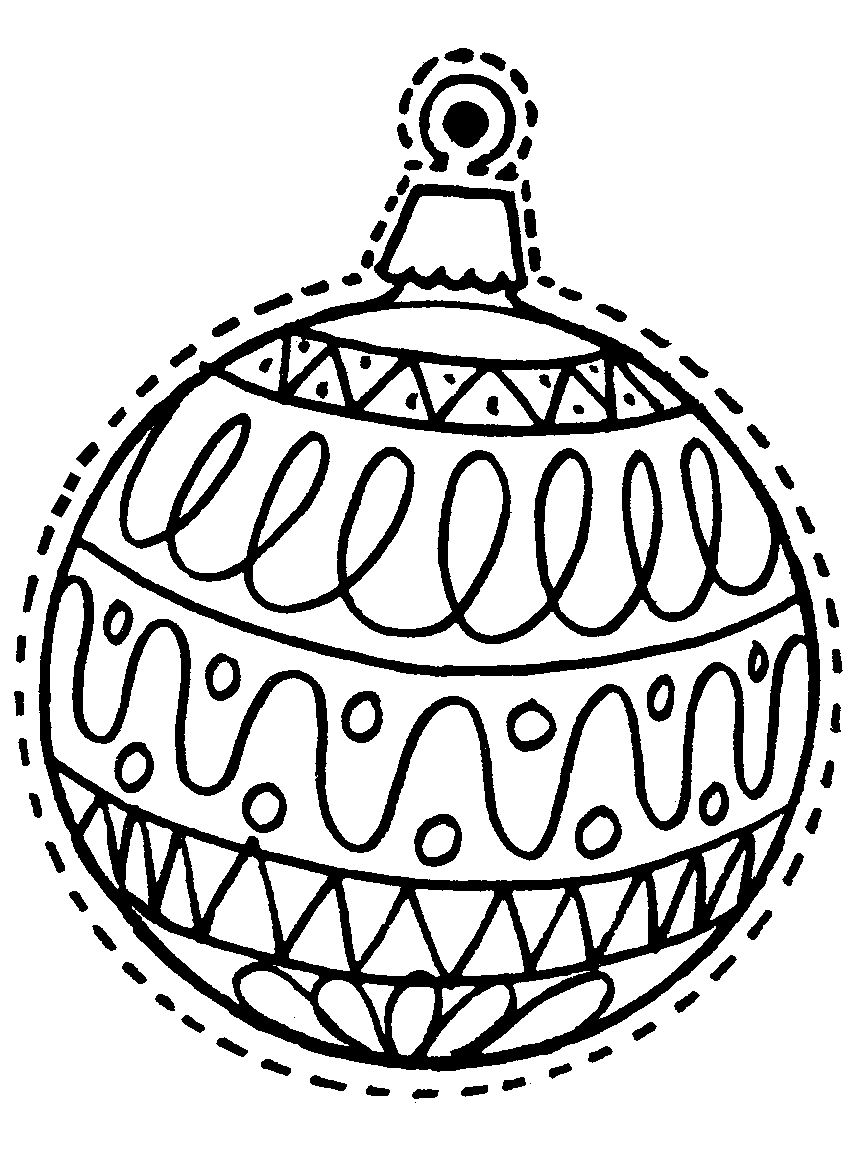 Christmas Ornament Coloring Pages Best Coloring Pages For Kids