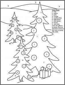 Christmas Color By Numbers - Best Coloring Pages For Kids