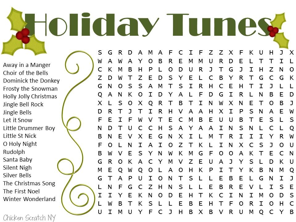 Christmas Word Search Best Coloring Pages For Kids