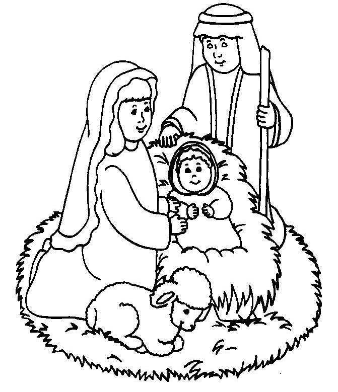 Baby Jesus Coloring 6