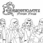 Descendants Wicked World Coloring Page