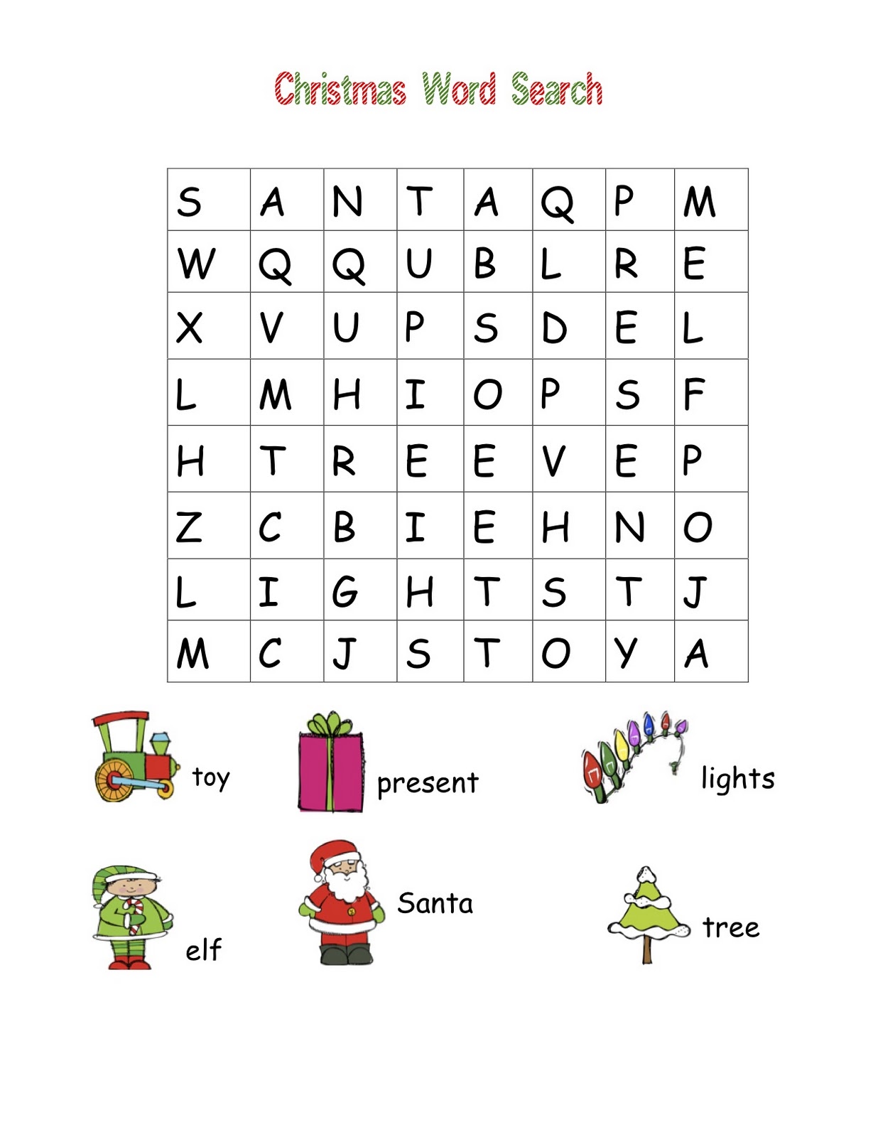 Difficult Christmas Word Search Free Printable Pdf