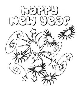 Happy New Year Coloring Pages - Best Coloring Pages For Kids