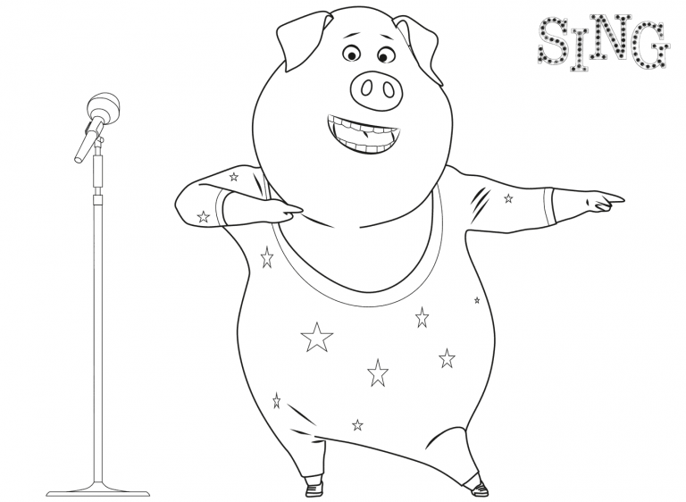 Sing Coloring Pages - Best Coloring Pages For Kids