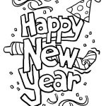 Happy New Year Coloring Pages Fun