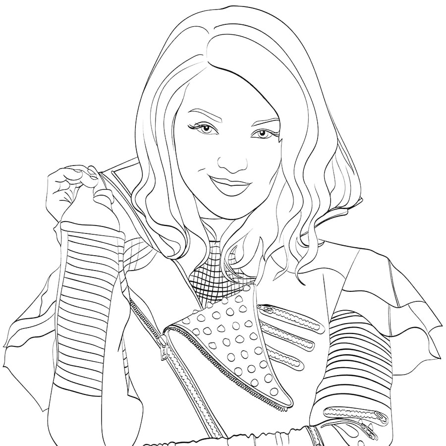 Mal Descendants Coloring Page