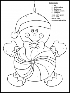 Christmas Color By Numbers - Best Coloring Pages For Kids