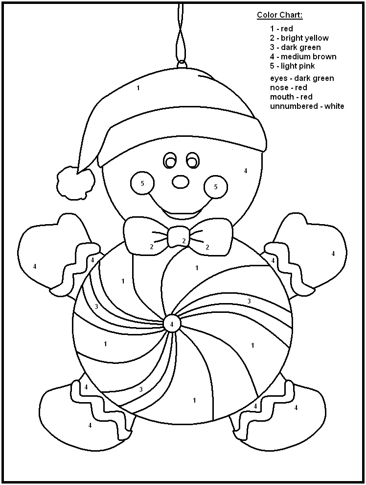 Download Christmas Color By Numbers - Best Coloring Pages For Kids