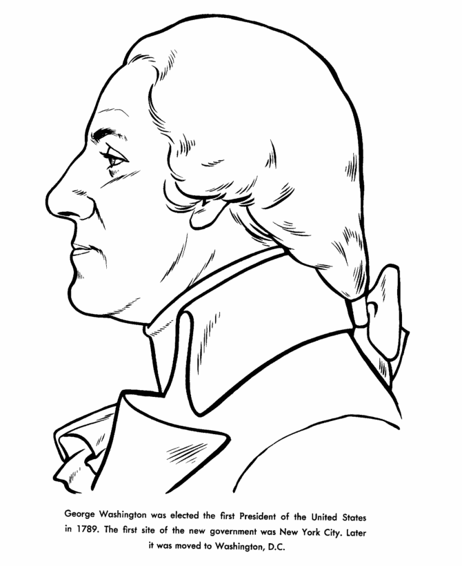 Coloring Pages Of George Washington Coloring Pages