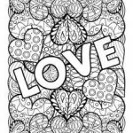 Big Love Valentines Day Coloring Pages for Adults