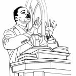 Black History Month Coloring Pages - Martin Luther King Jr