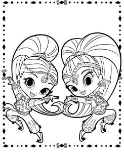 shimmer and shine coloring pages  best coloring pages for