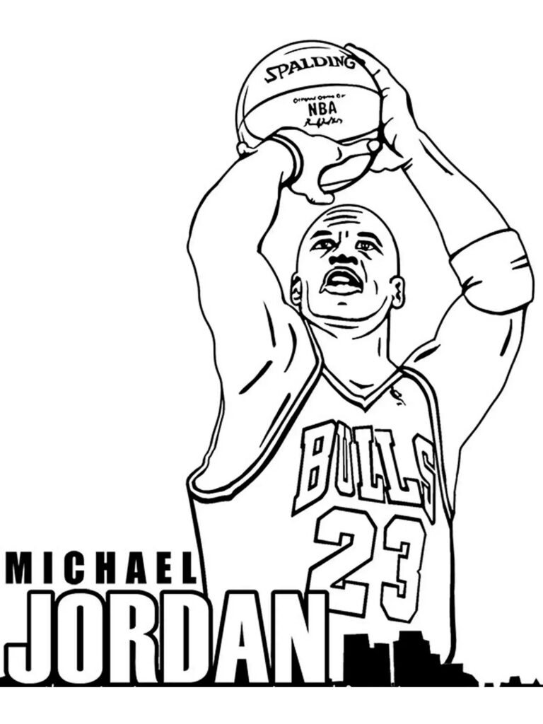 michael jordan coloring pages