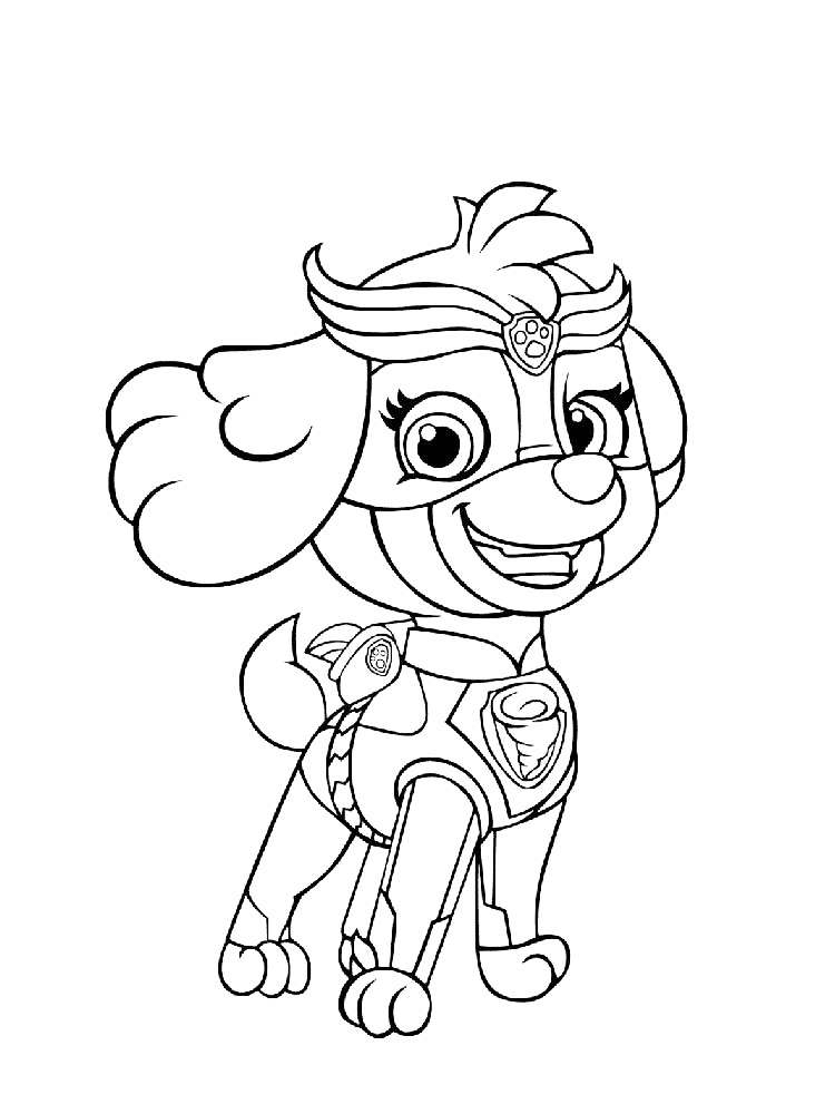 paw patrol characters coloring pages
