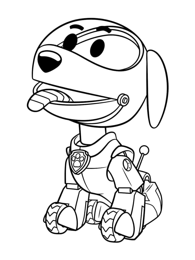 Paw Patrol Robot Coloring Page