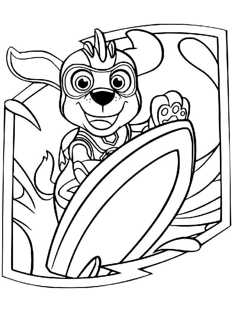 Tracker Paw Patrol Coloring Pages Printable for Free Download