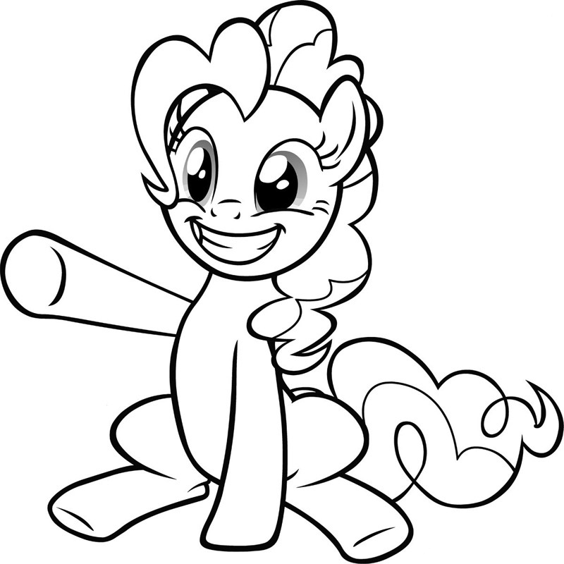 Pinkie Pie from my Little Pony Coloring Page