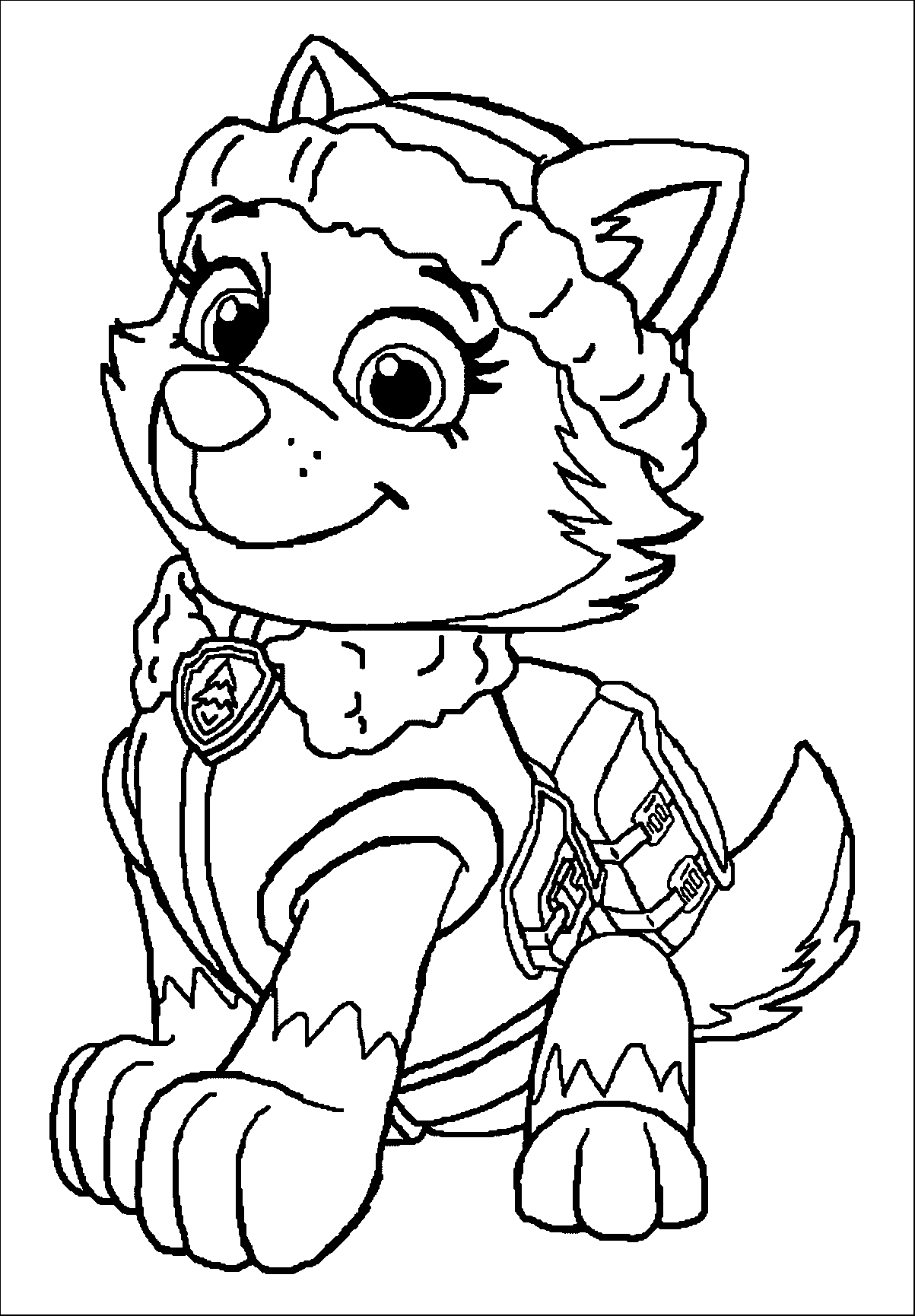 Animal Paw Patrol Coloring Pages Free Printable for Kids