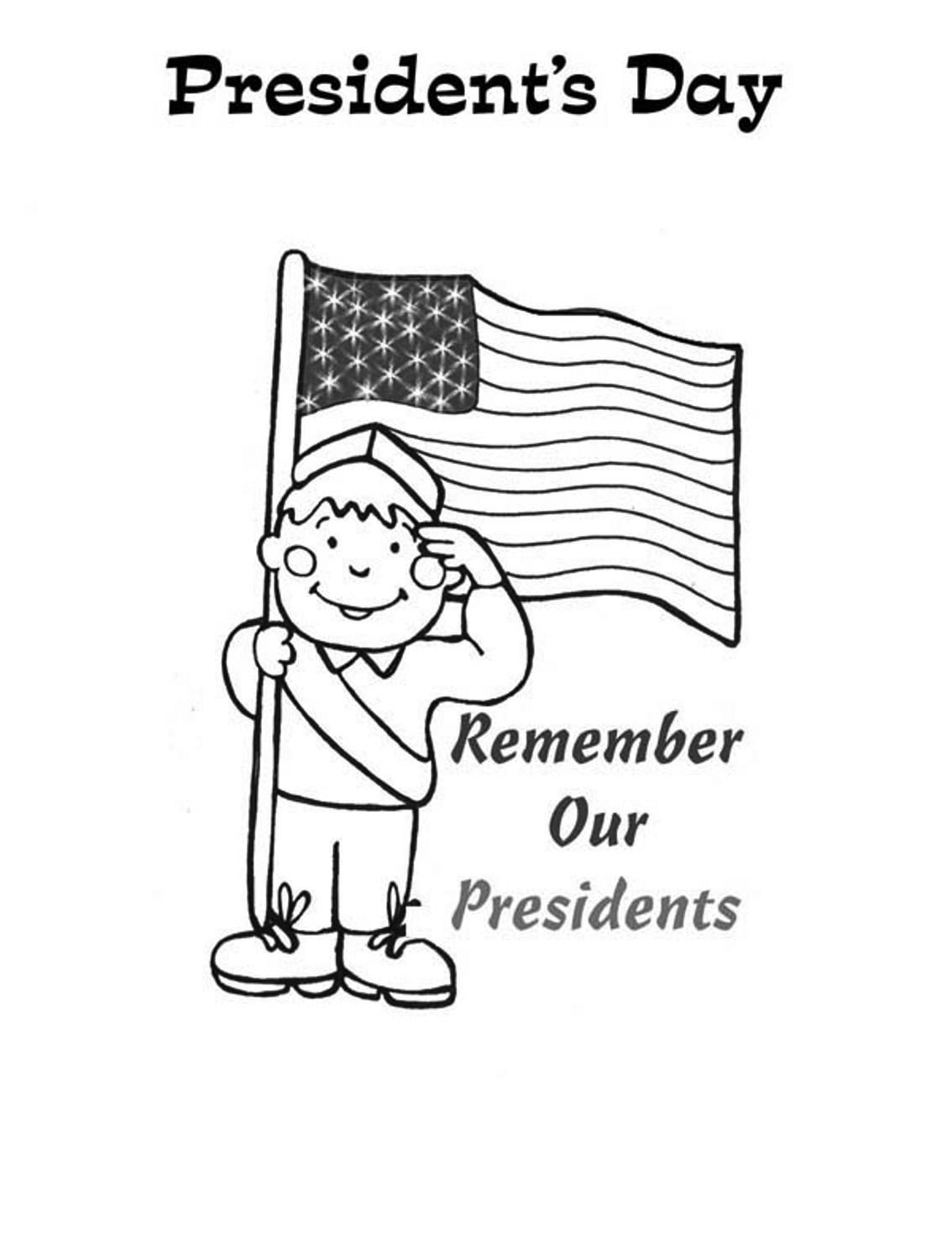 Free Printable Presidents Day Coloring Pages